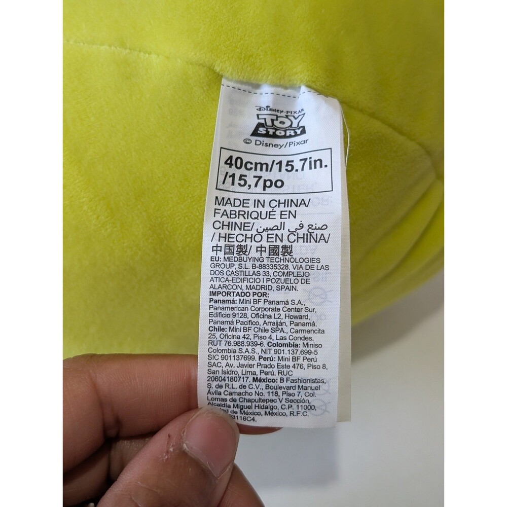 Miniso Toy Story Green Alien Stuffed Plush Toy 15.5" Pillow - Picture 9 of 11